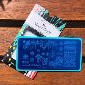 Maniology Winter Kingdom BM-XL482 nail stamp plate